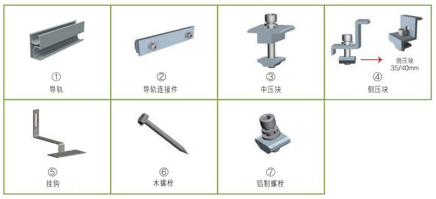 tile roof mounting component